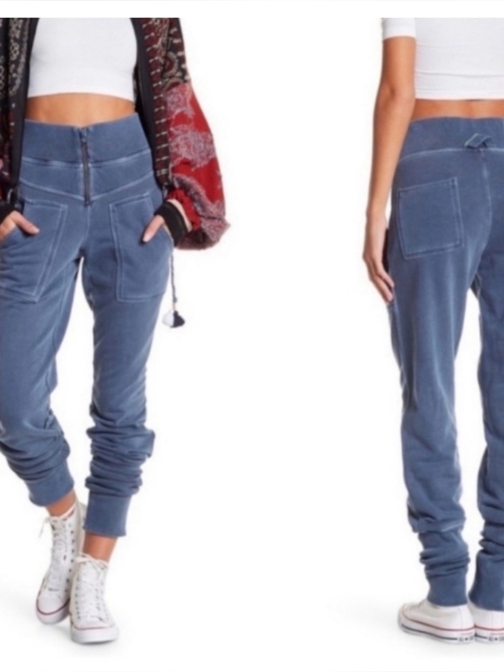 Free People Movement On The Road Jogger Pants Blue Medium M